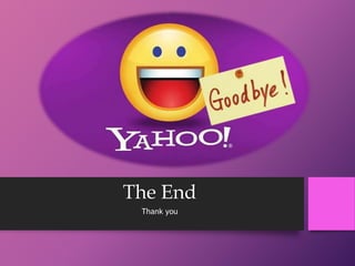 The End
Thank you
 