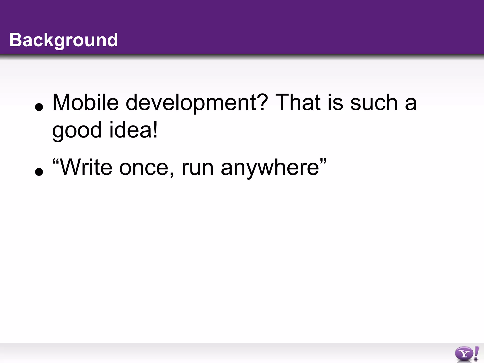 yahoo mobile widgets