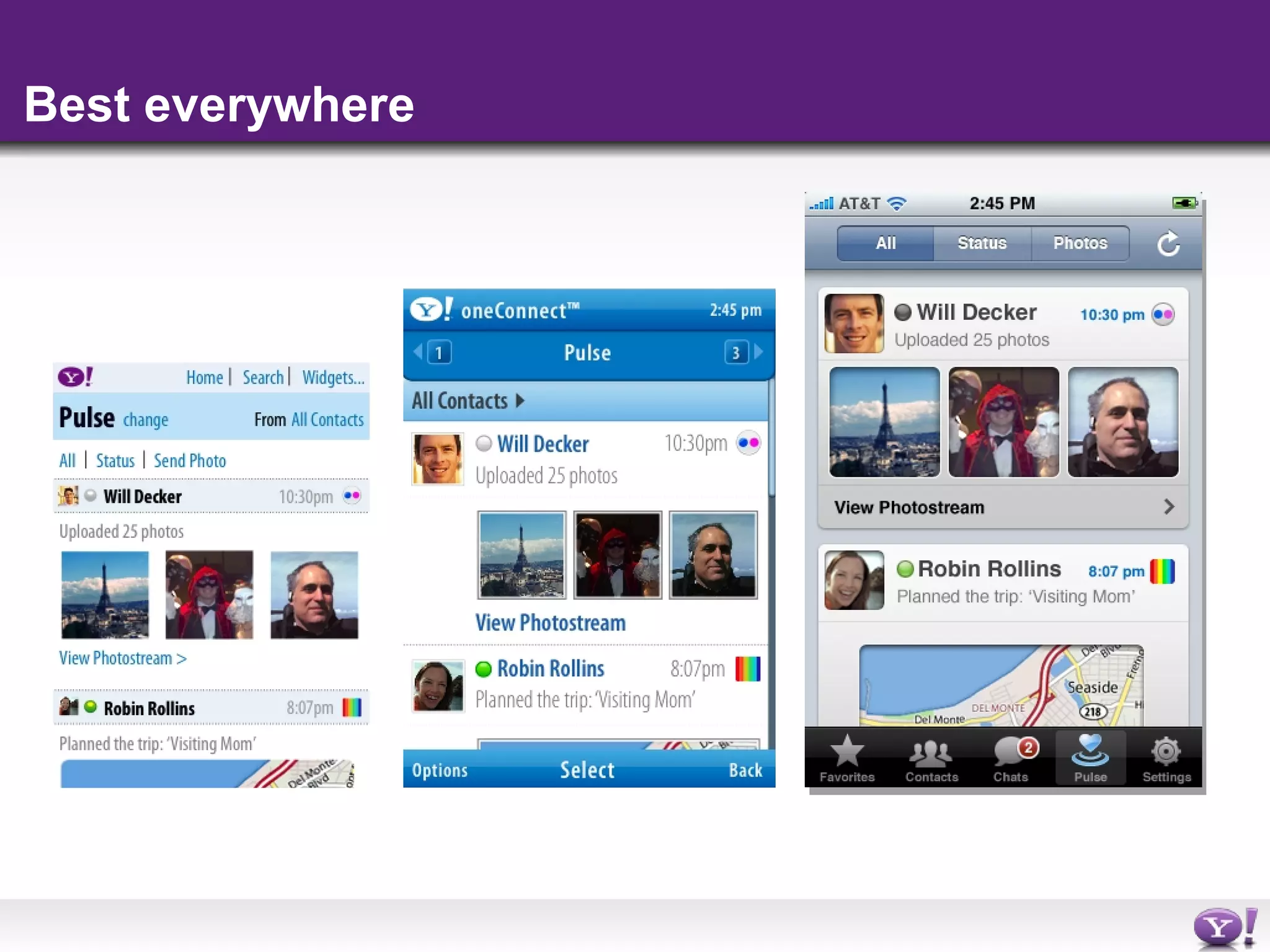 yahoo mobile widgets