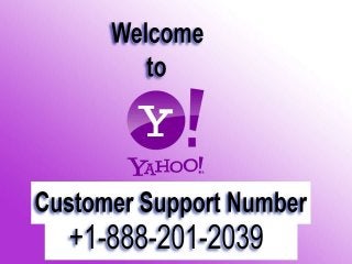 1-888-201-2039 Yahoo Tech Support Number