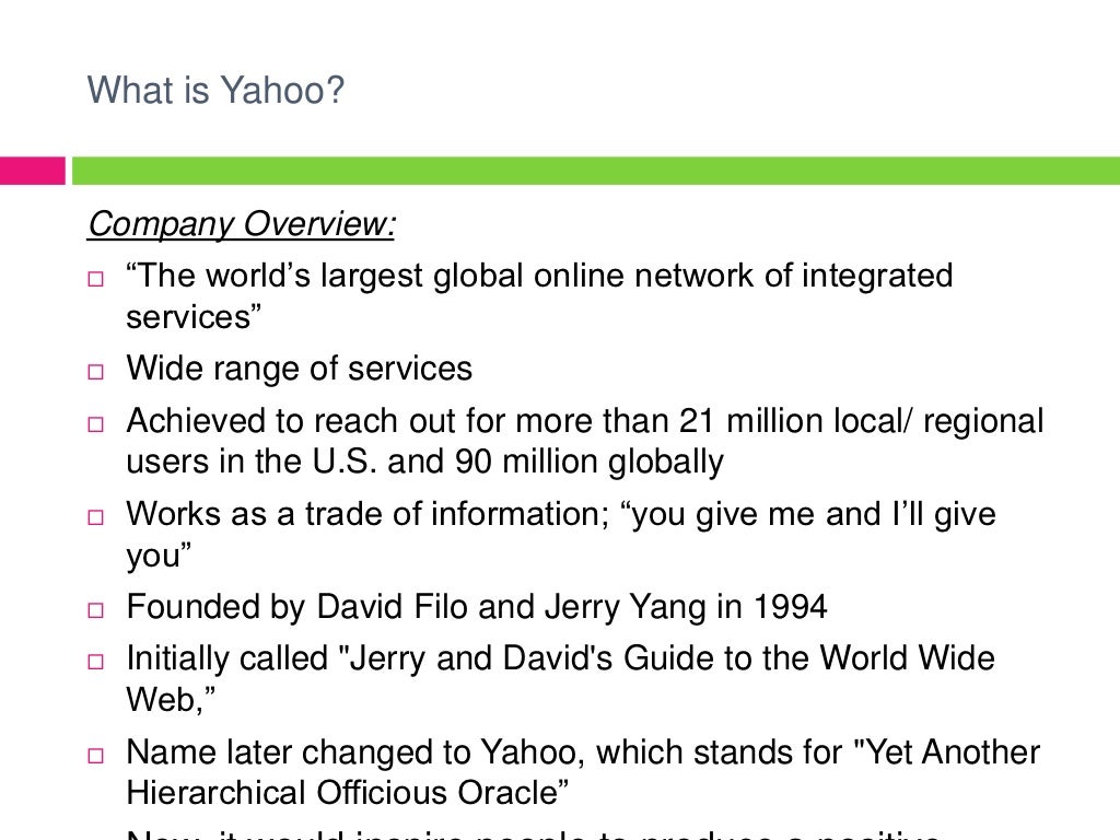 Yahoo Case Study