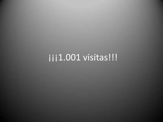 ¡¡¡1.001 visitas!!!

 