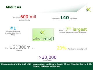 Day 2 C2C - Yahsat - Broadband for Africa | PPT