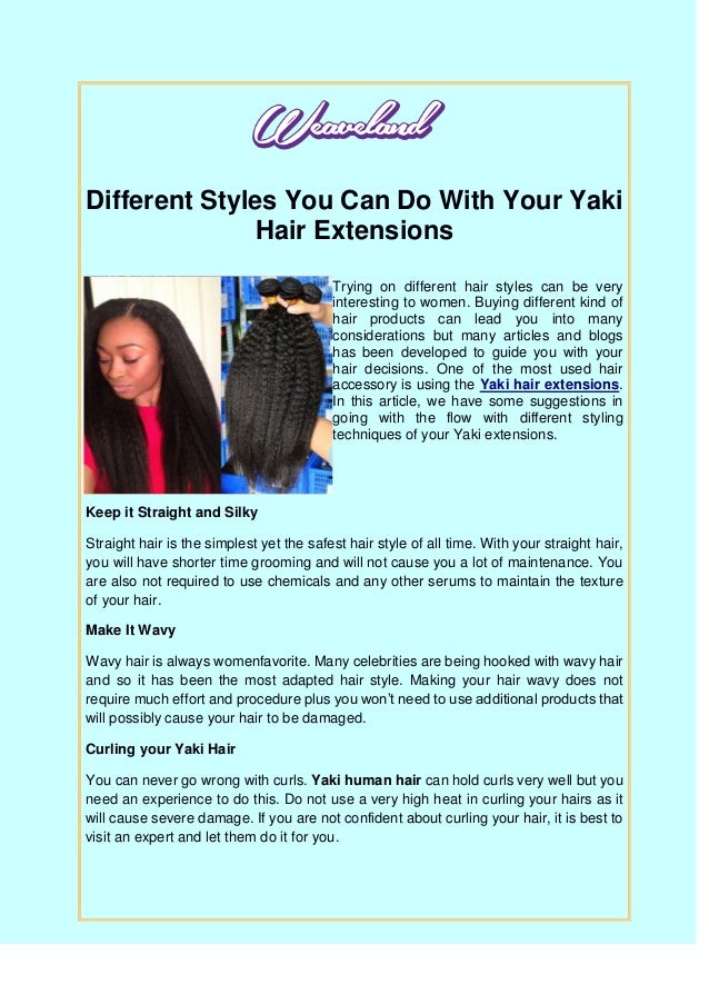 Yaki Human Hair