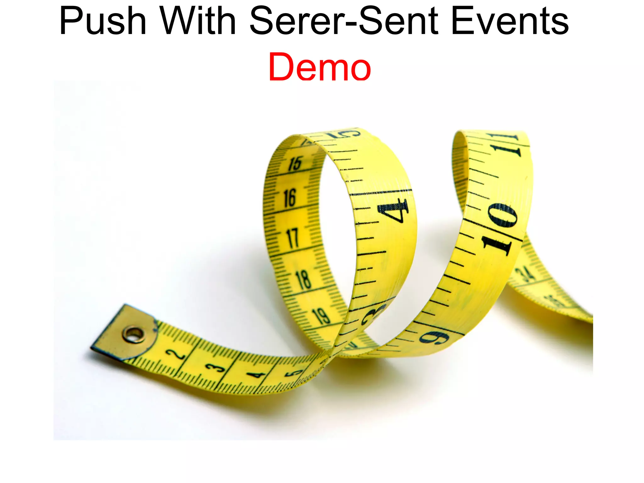 Push With Serer-Sent Events Demo 