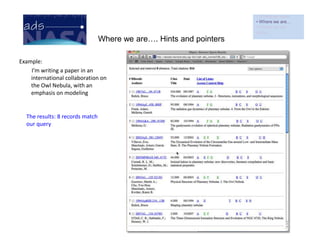  1996: subset of Science Citation Index given to ADS by AAS