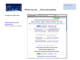  Where we are going…Where we …. Some statisticsHenneken et al. (2009), Journal of Informetrics 3,  1  