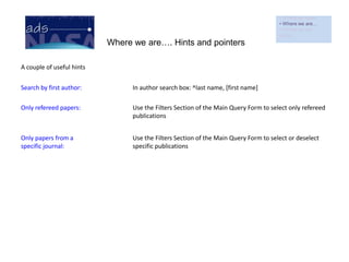  Where we ɱ…