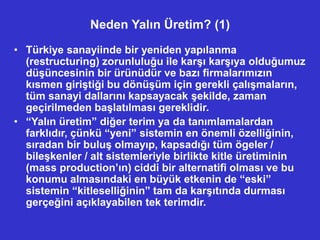 YALIN ÜRETİM - 1.ppt