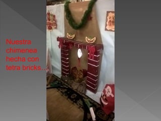 Nuestra
chimenea
hecha con
tetra bricks…
 