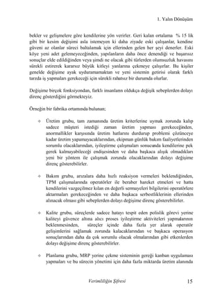 Yalin Dönüşüm / Verimliliğin Şifresi | PDF