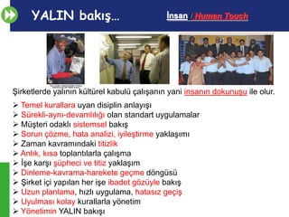 Yalın kültür - Lean culture | PPTX