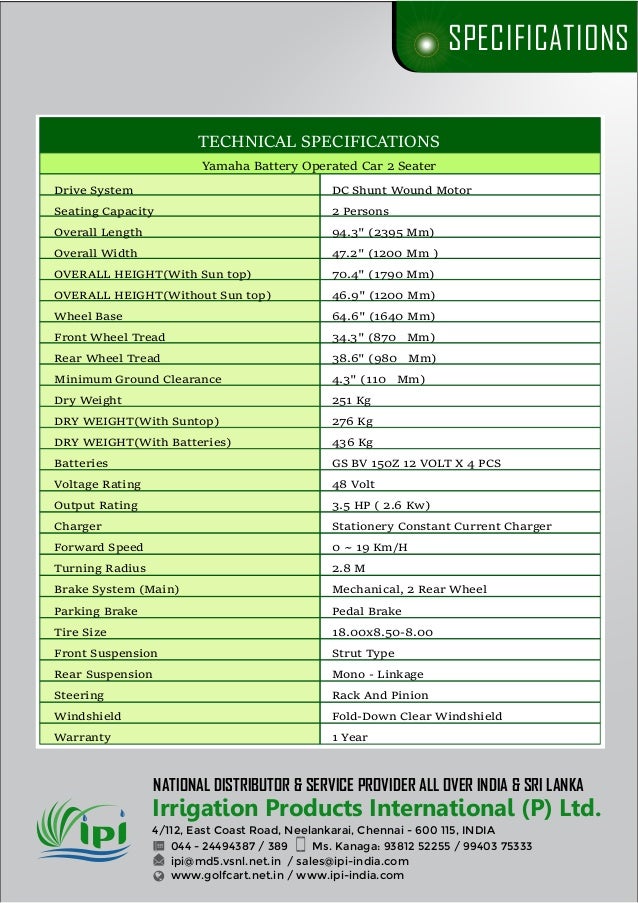 Electric golf cart price in India