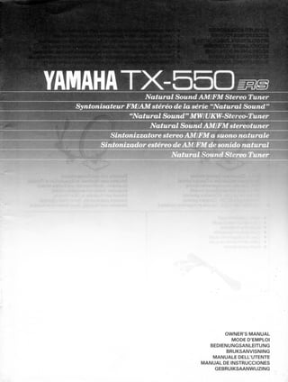 Yamaha TX-550 RS
