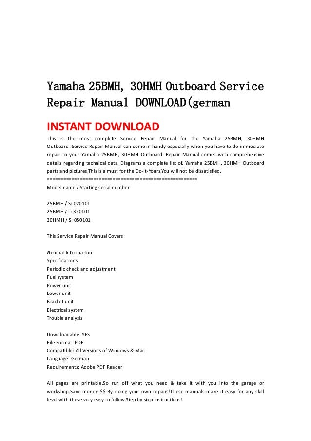 Yamaha Outboard Service Manual Pdf Download Free Yamaha Outboard Service Manual Pdf Download Free