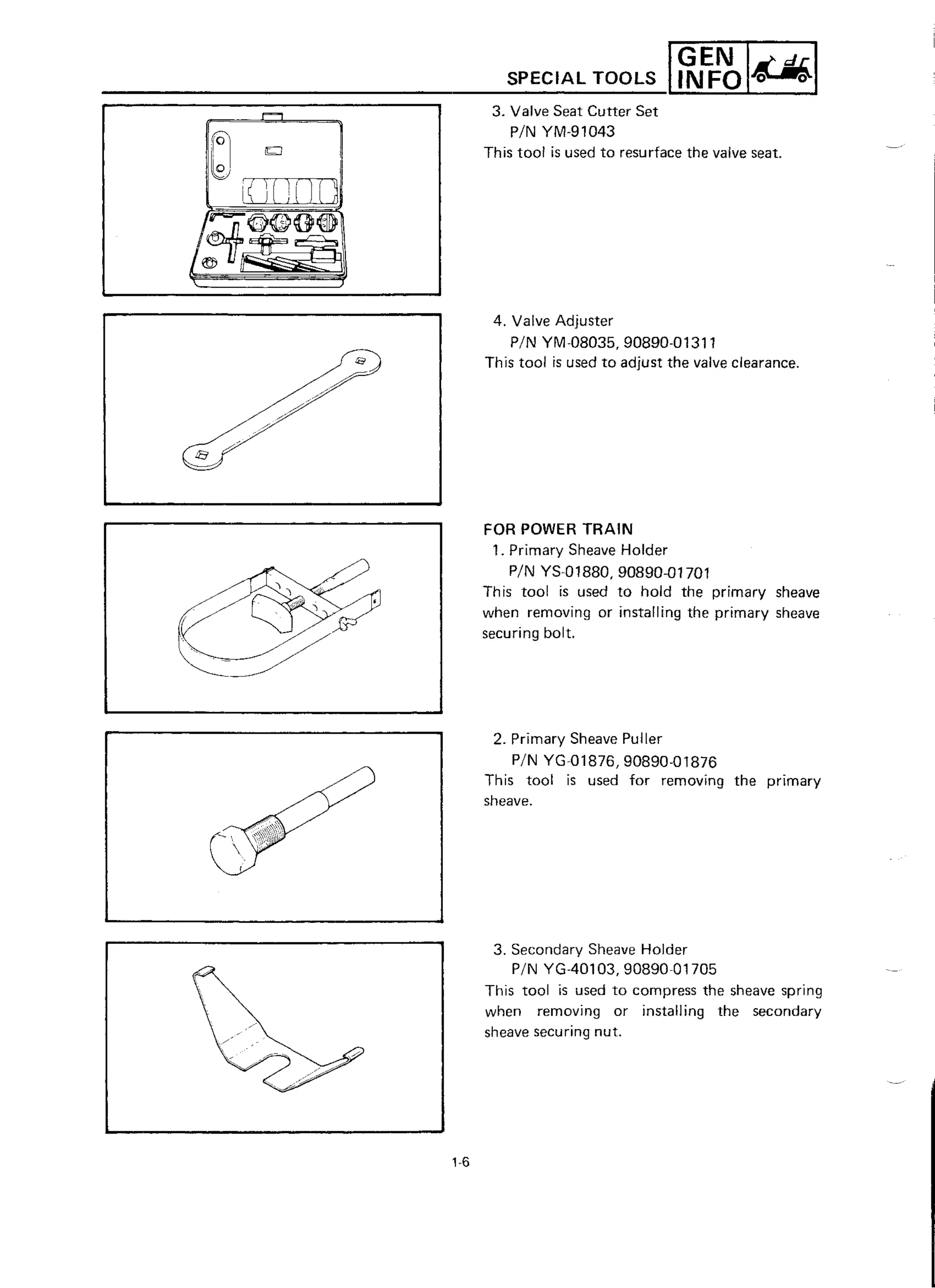2005 YAMAHA G22A SERVICE MANUAL visual data 7