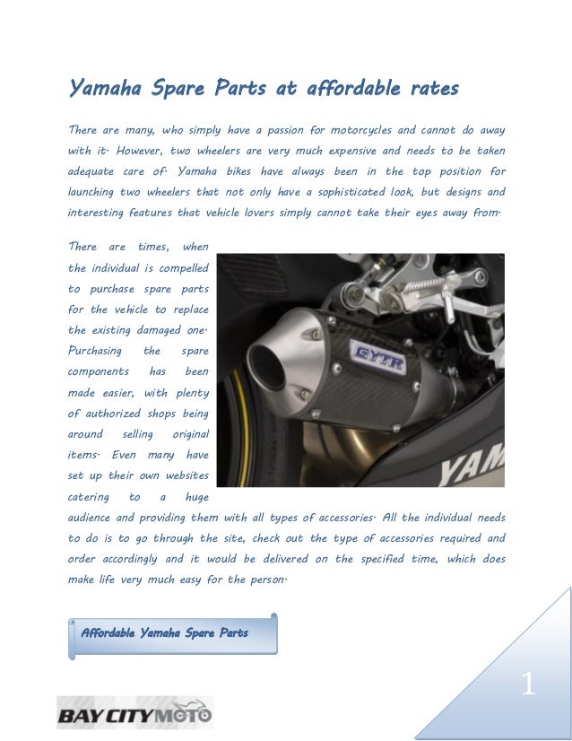 Yamaha Spare Parts at Affordable Rates