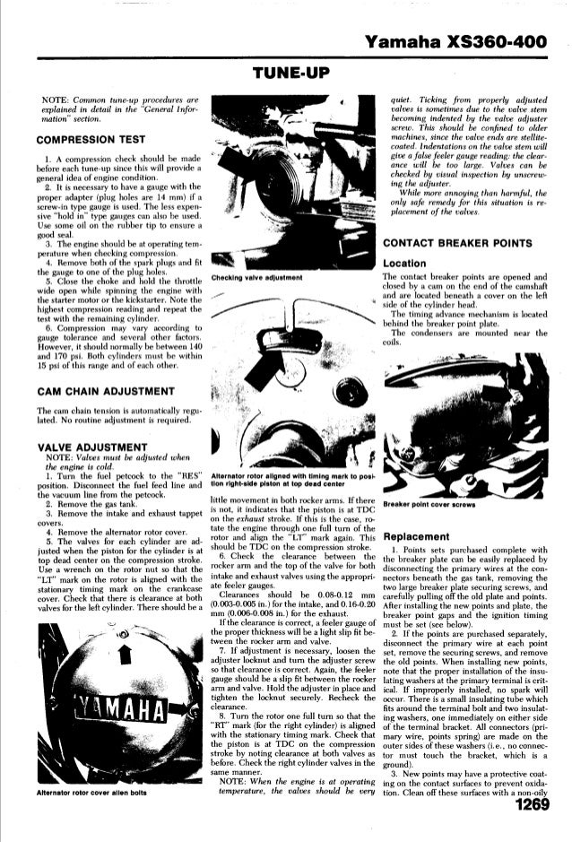 YAMAHA XS 400 1977-1982 - service_manual