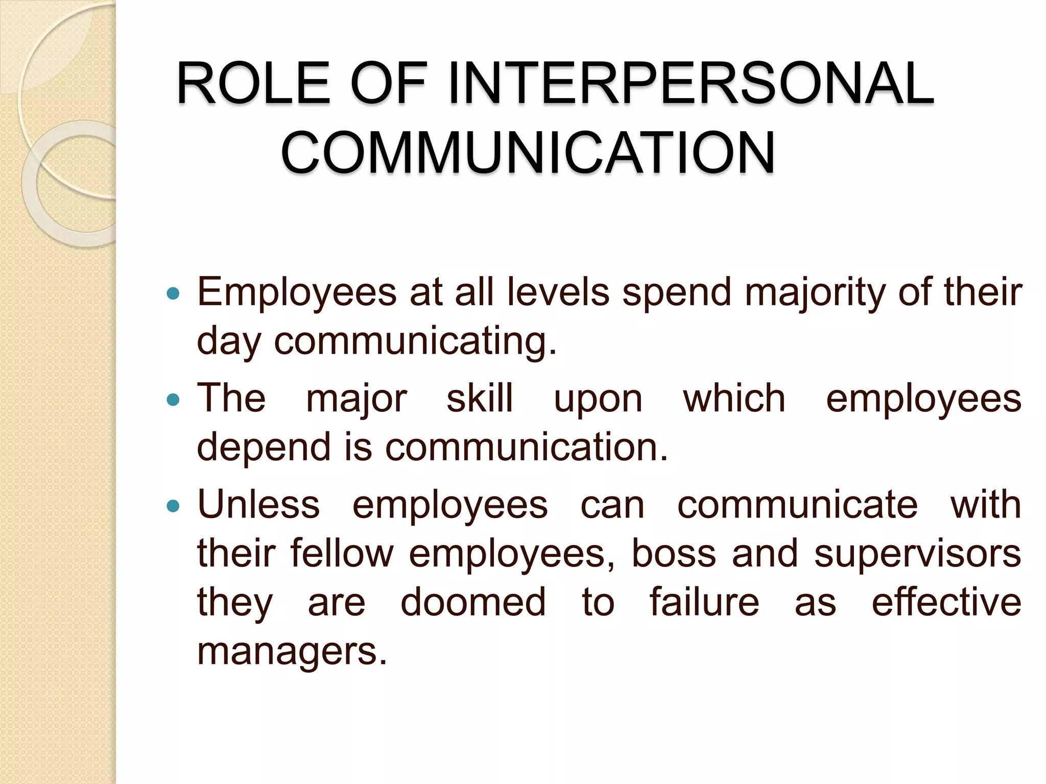 Interpersonal Communication ppt | PPT