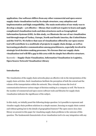 An Open Source Java Code For Visualizing Supply Chain Problems | PDF