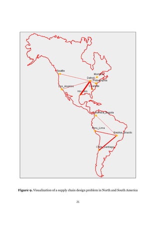 Figure 9. Visualization of a supply chain design problem in North and South America


                                        21
 