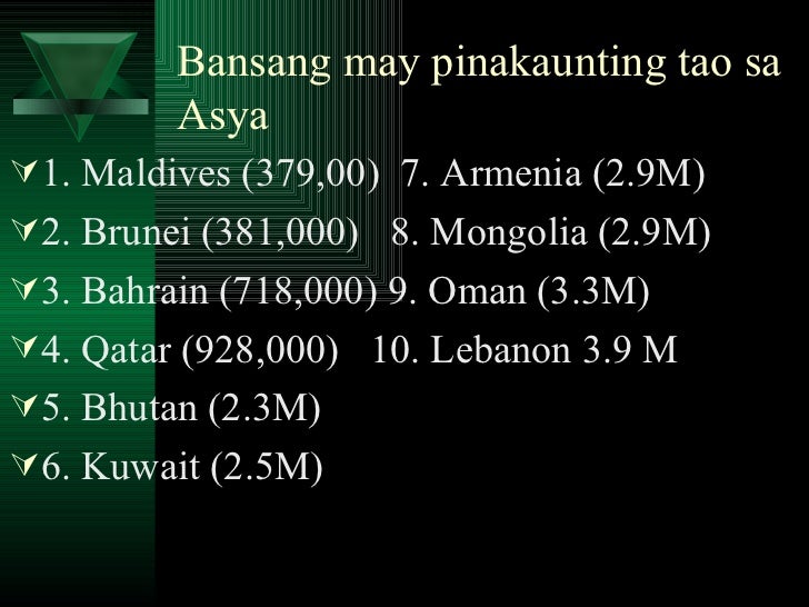 Bansang May Pinakamalaking Populasyon 5 Bansang May Pinakamaliit Na Populasyon Sa Asya