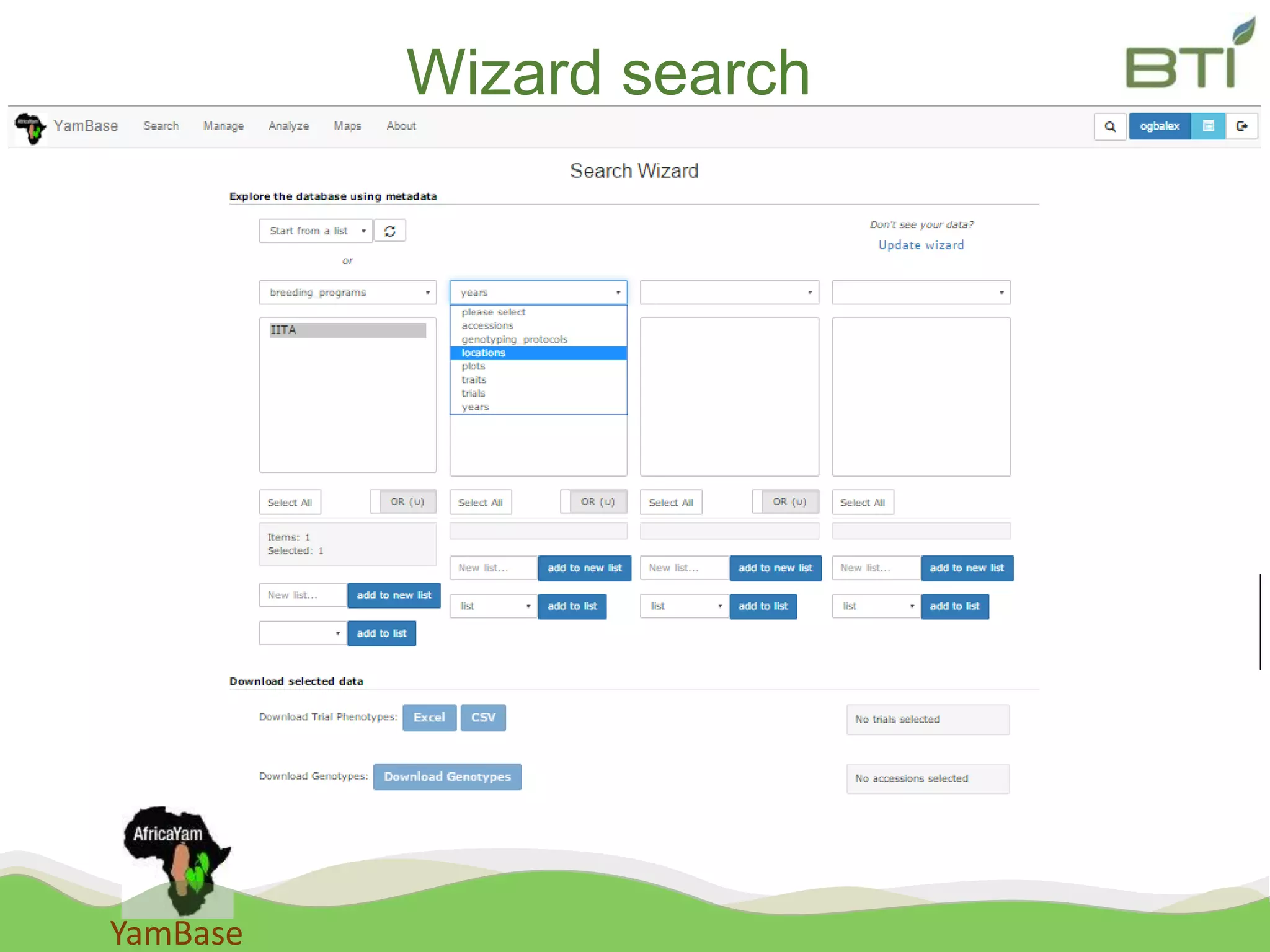 YamBase
Wizard search
 