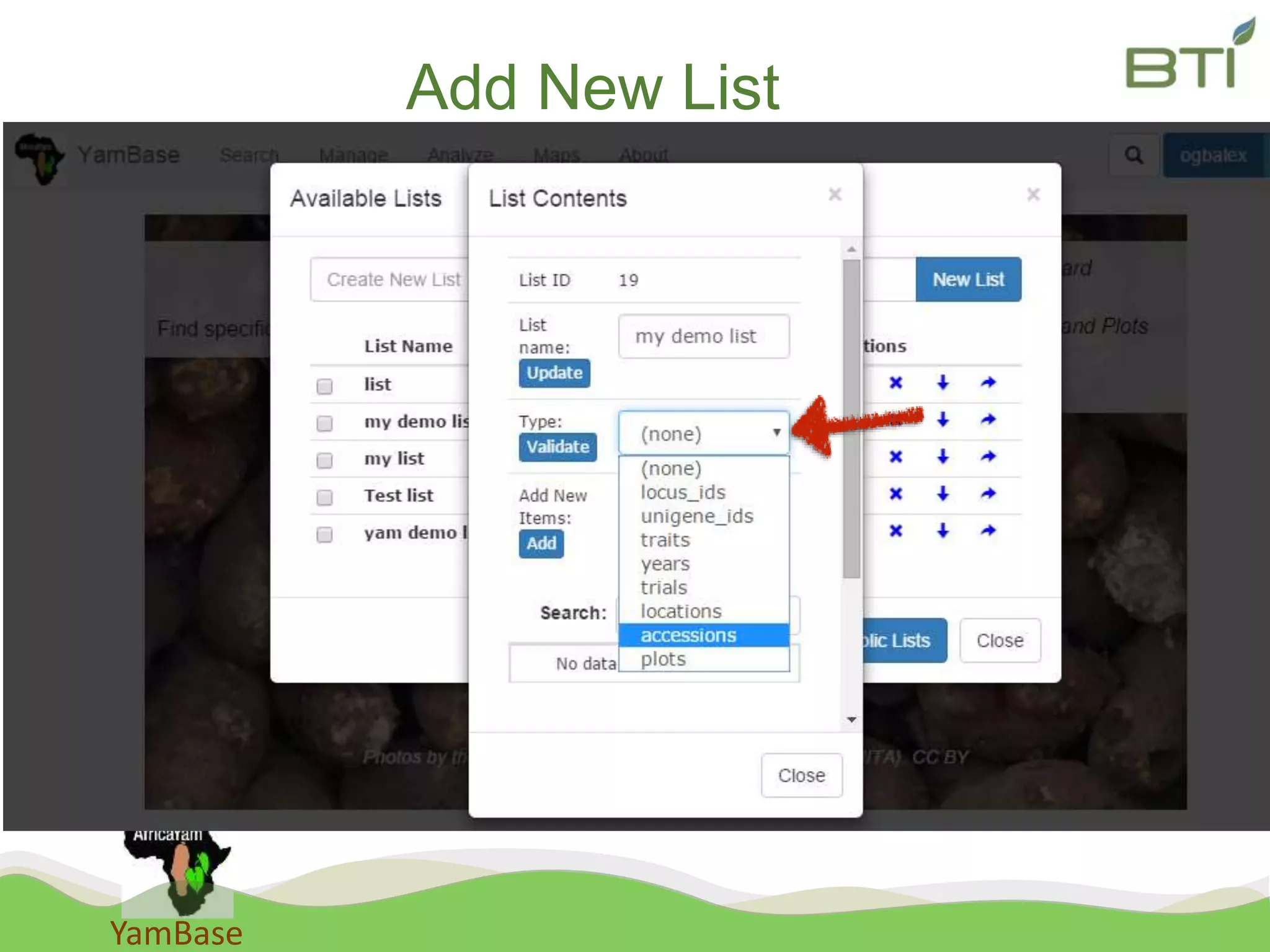 YamBase
Add New List
 