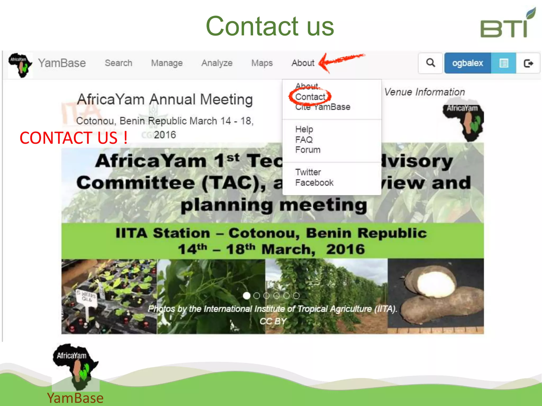 YamBase
Contact us
CONTACT US !
 