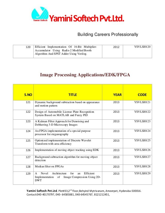 Pattern Recognition Verilog | pattern recognition verilog yamini softech m tech titles Pattern Recognition Verilog | pattern recognition verilog yamini softech m tech titles