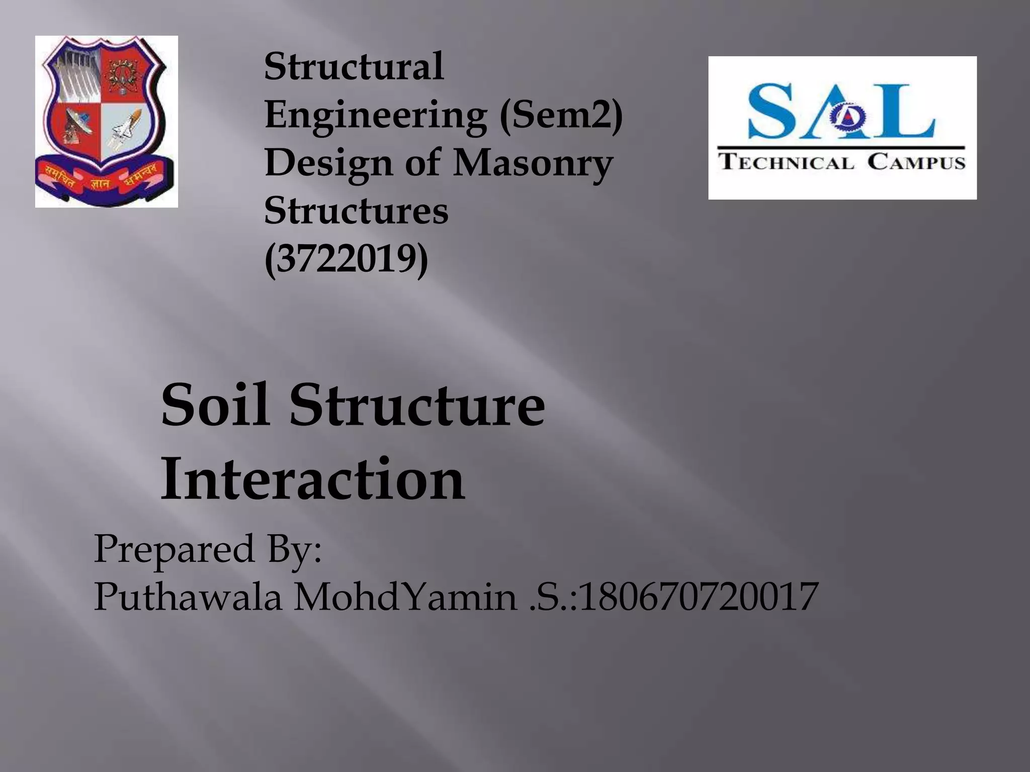 Soil Structure Interaction PPT