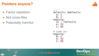 Pointers anyone?
■ Factor repetition
■ Not cross-files
■ Potentially harmful
 