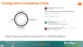 Configuration Complexity Clock
https://www.youtube.com/watch?v=lb698Gy8Kow
 