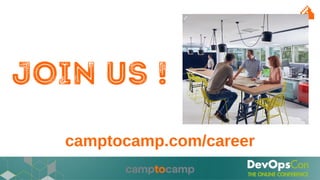 JOIN US !
camptocamp.com/career
 