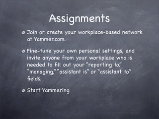 Yammer 102