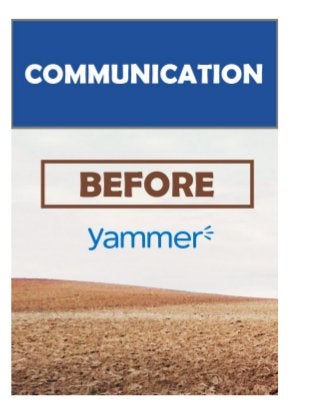 Yammer - Communication, Before and After