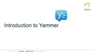 Introduction to Yammer
 
