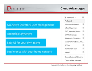 DEMO: Setup and Governance in
Yammer External Networks
 