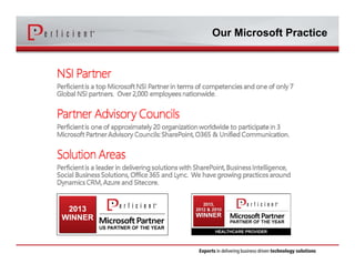 Our Microsoft Practice
 