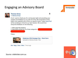 Microsoft Enterprise Social: From NAB to Change Agents Worldwide Sydney 250314 (with narration)