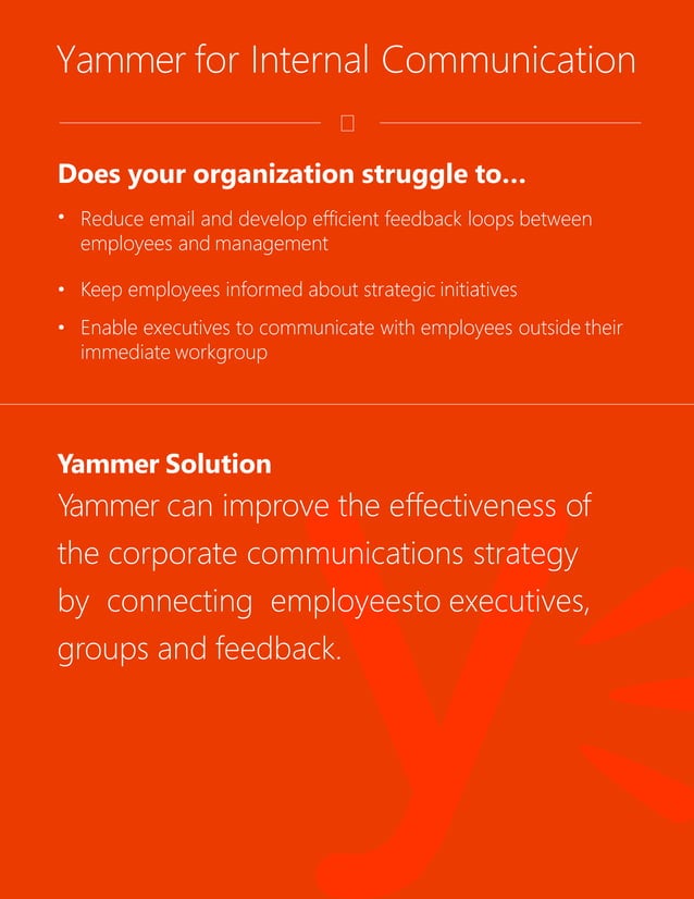 Yammer use case catalog