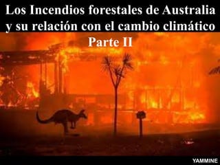 Los Incendios forestales de Australia
y su relación con el cambio climático
Parte II
YAMMINE
 