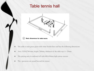 Table tennis hall






 