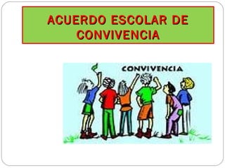 ACUERDO ESCOLAR DEACUERDO ESCOLAR DE
CONVIVENCIACONVIVENCIA
 