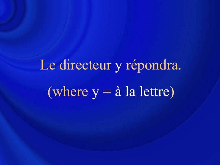 The French Pronouns Y And En