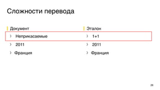 Сложности перевода
Документ
〉 Неприкасаемые
〉 2011
〉 Франция
Эталон
〉 1+1
〉 2011
〉 Франция
26
 