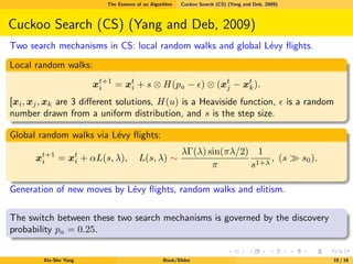 Cuckoo Search Algorithm: An Introduction | PPT
