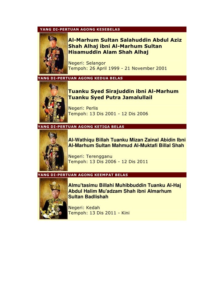 Yang Dipertuan Agong