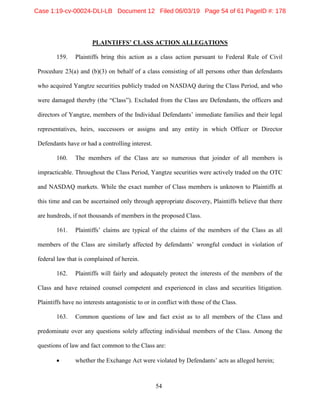 Yangtze Rivert Port & Logistics Amended Complaint