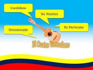 Cordófono
Su Nombre
Es Particular
Denominado
 